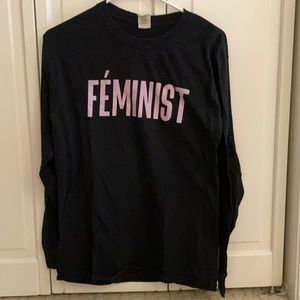 National Org for Women “FEMINIST” long sleeve